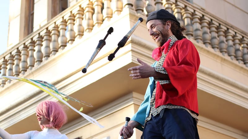Juggler Performing